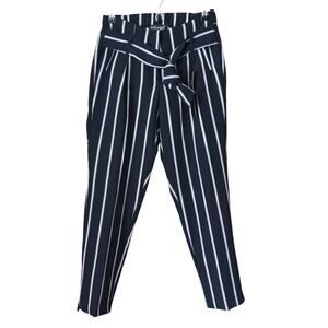 Like an Angel Stripe High Waist Tie Bow Front Dress Pants Size Small